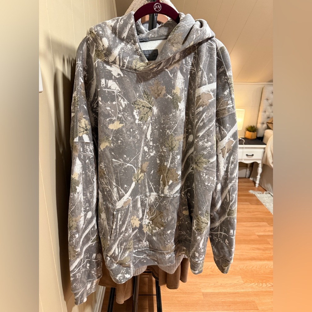 Abercrombie & Fitch Gray Camo Hoodie